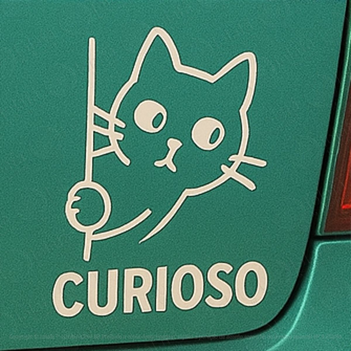 gato curioso adesivos para carro mod:100