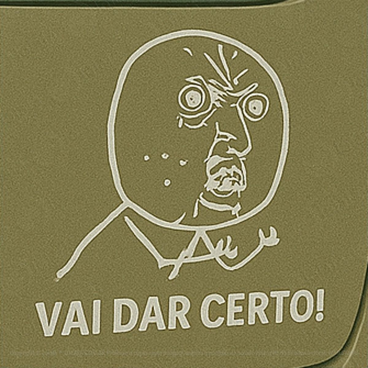 troll face meme vai dar certo adesivos para carro mod:102