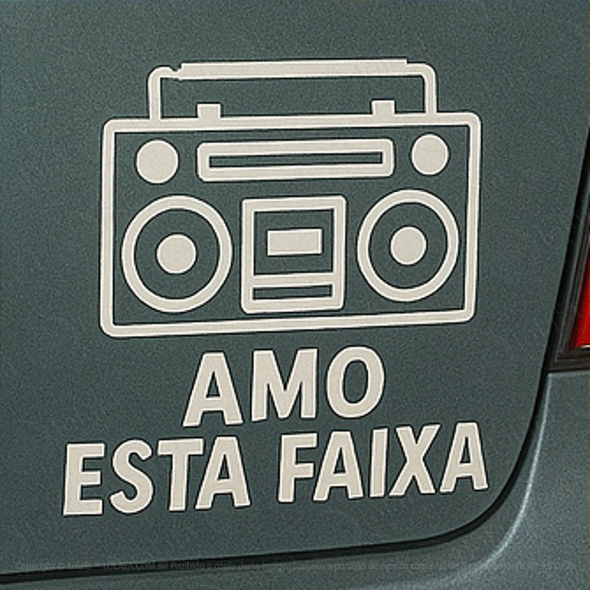 Rádio Amo Esta Faixa Música Adesivos Para Carro Mod:106