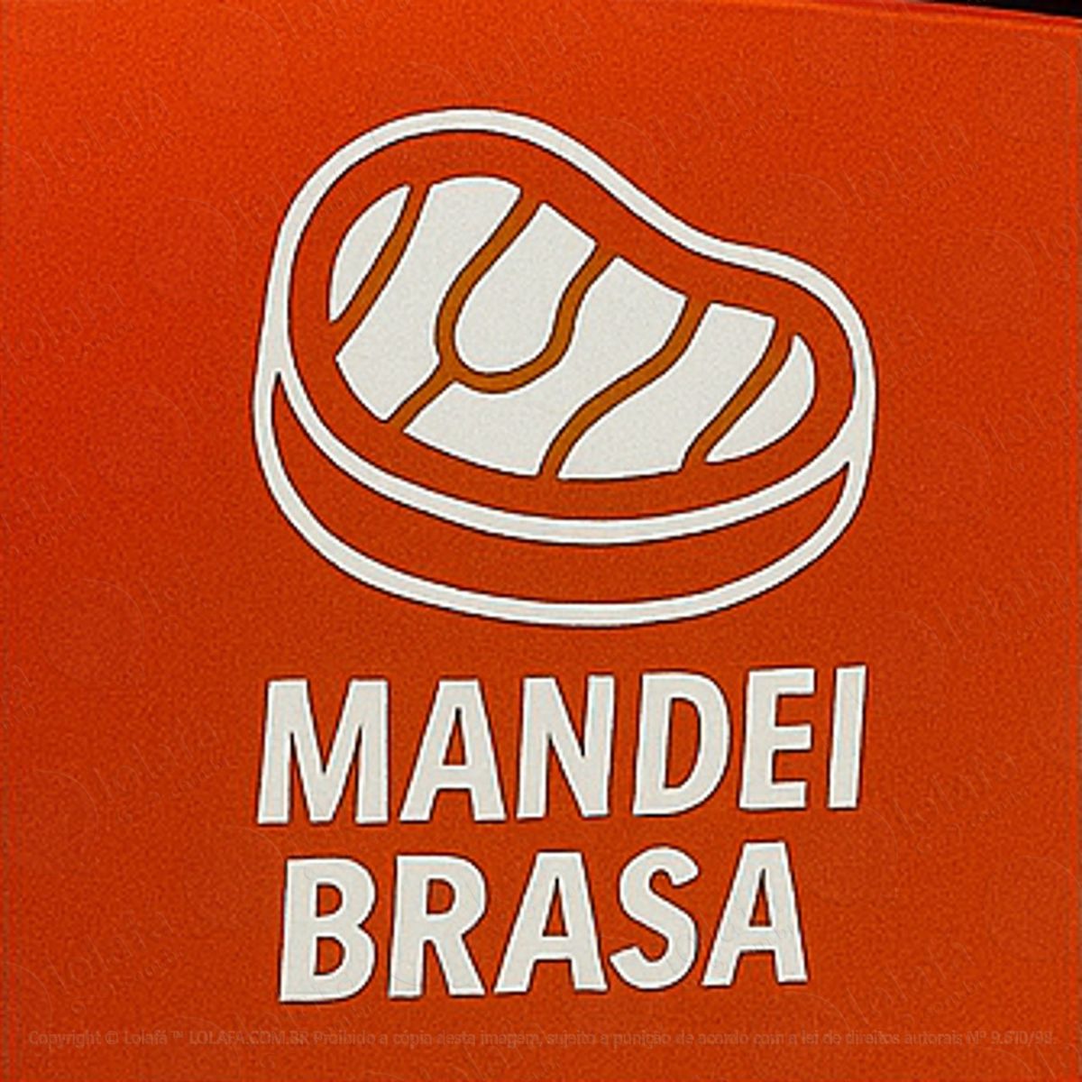 mandei brasa churrasco adesivos para carro mod:108