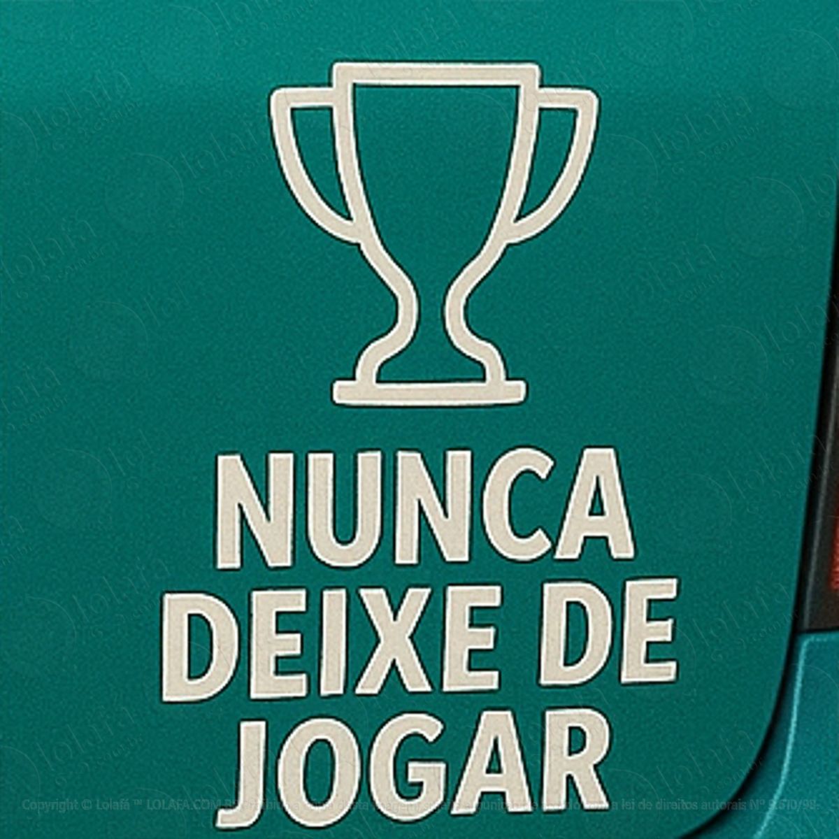nunca deixe de jogar adesivos para carro mod:111