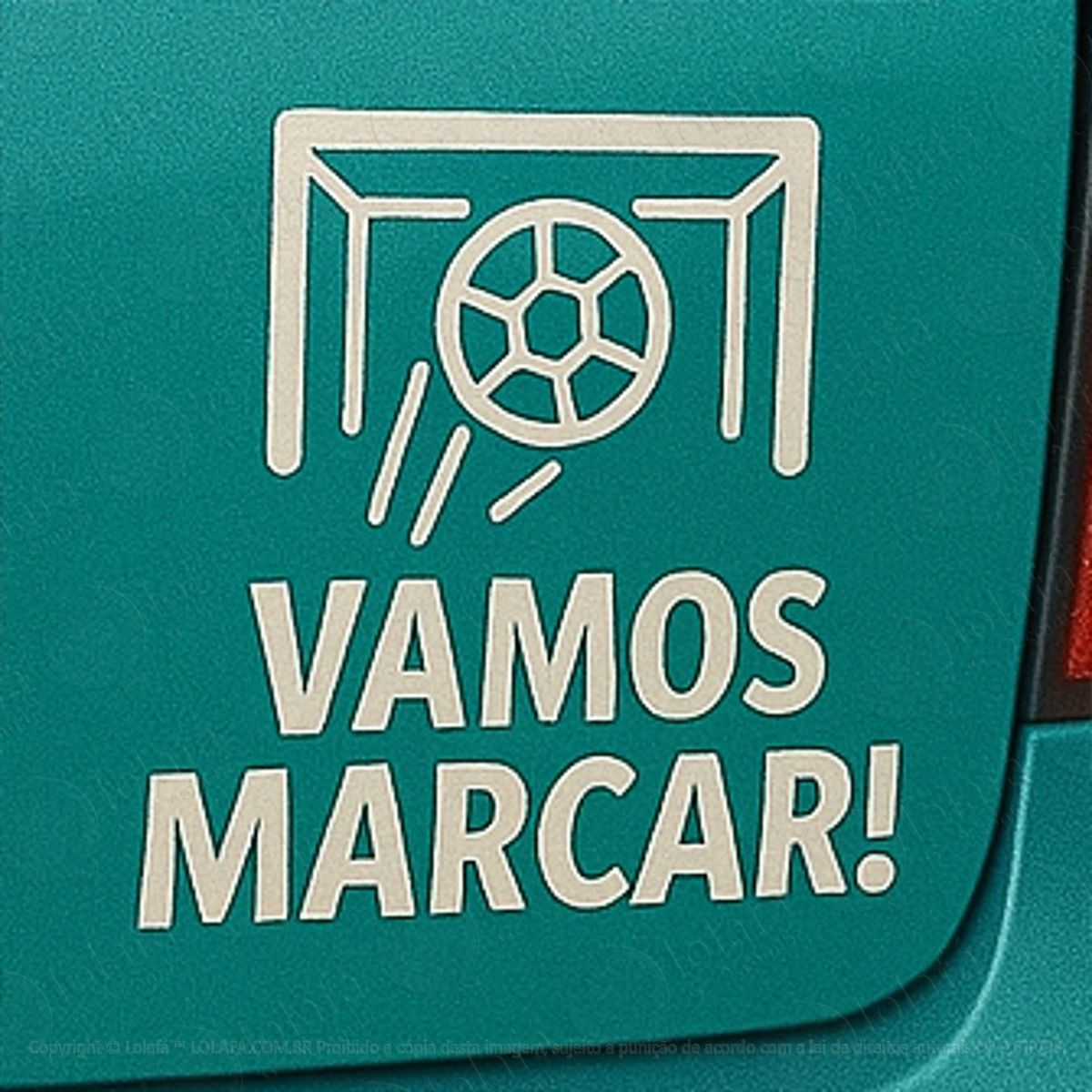 vamos marcar futebol adesivos para carro mod:113