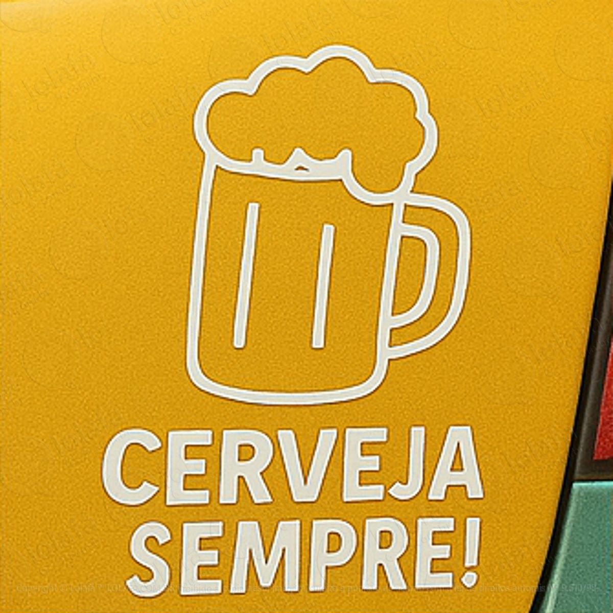 cerveja sempre chopp adesivos para carro mod:120