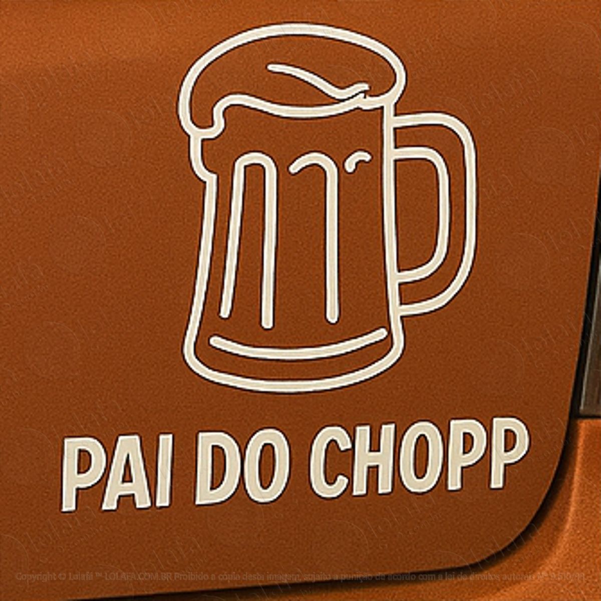 pai do chopp cerveja adesivos para carro mod:122
