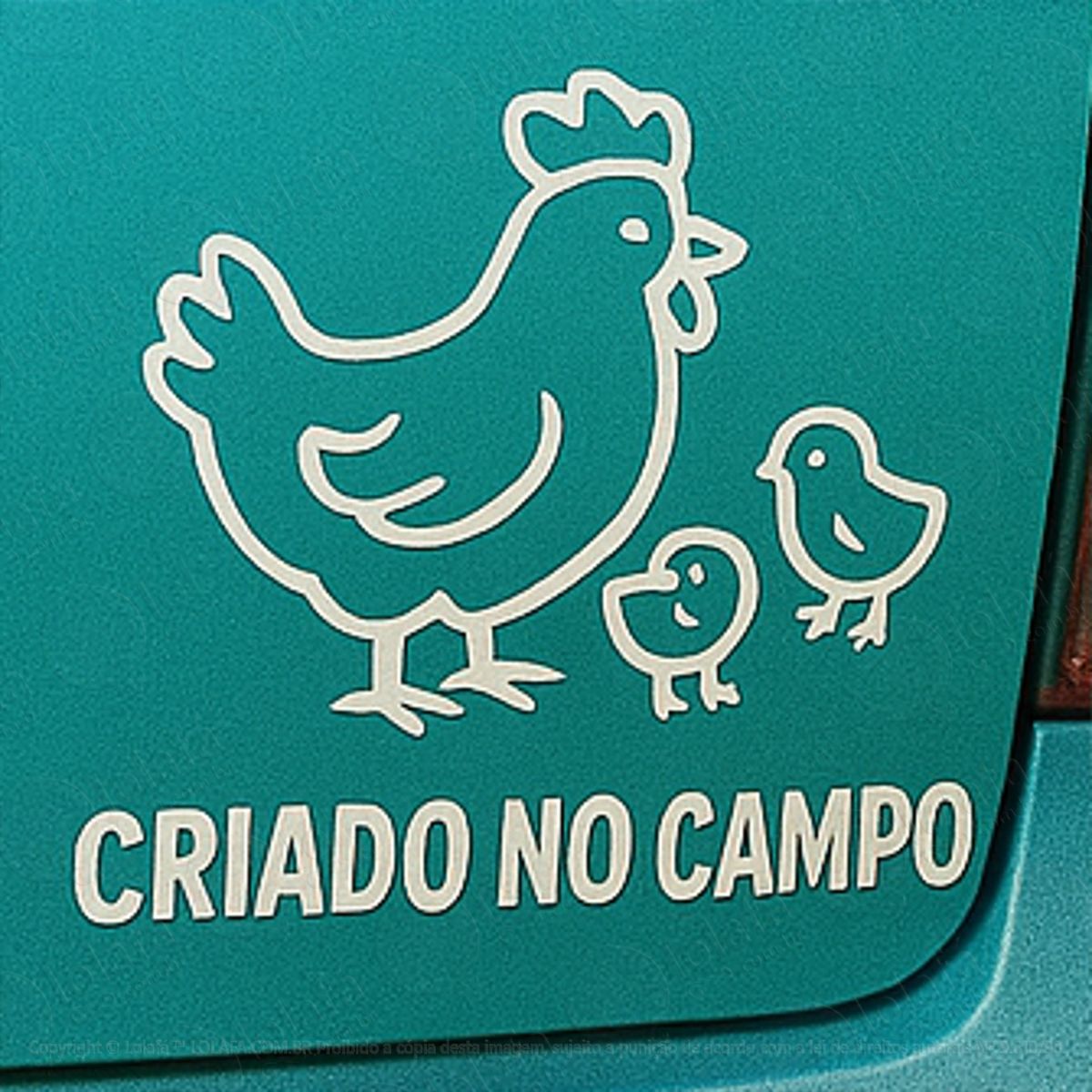 galinhas criado no campo fazenda adesivos para carro mod:125