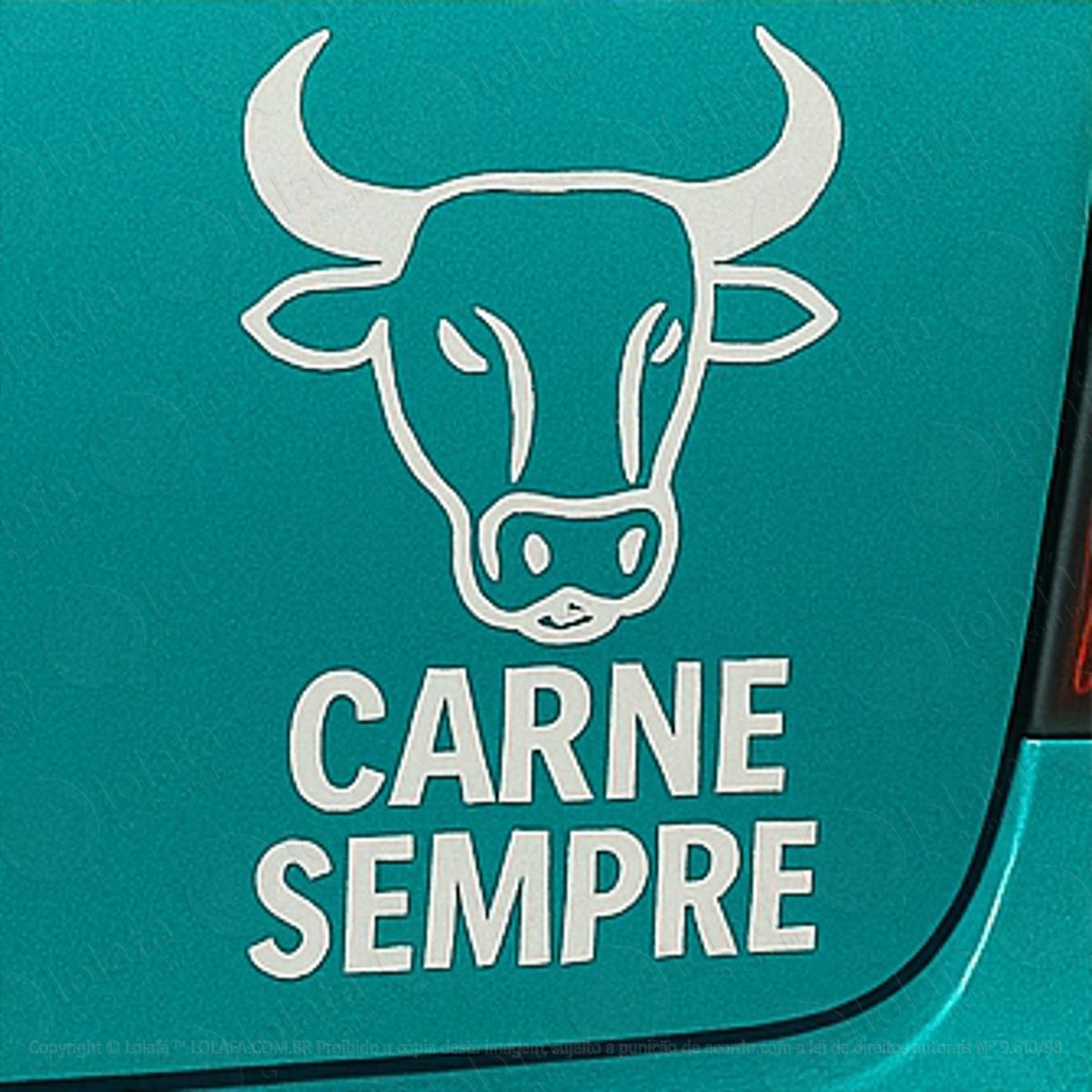 carne sempre adesivos para carro mod:128