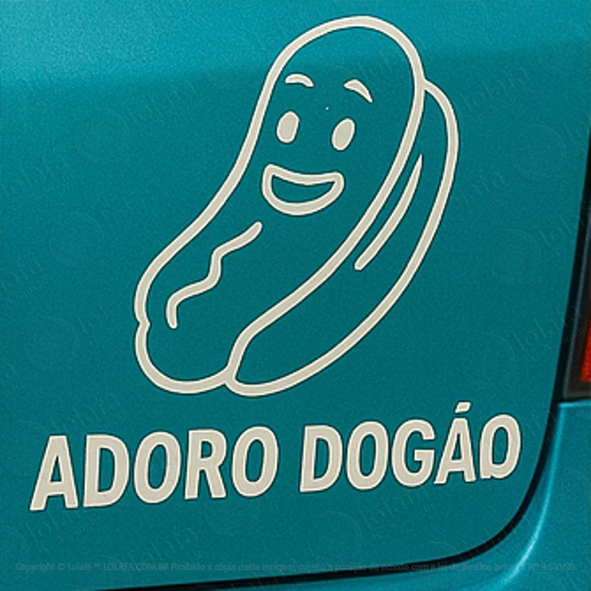 adoro dogão adesivos para carro mod:132