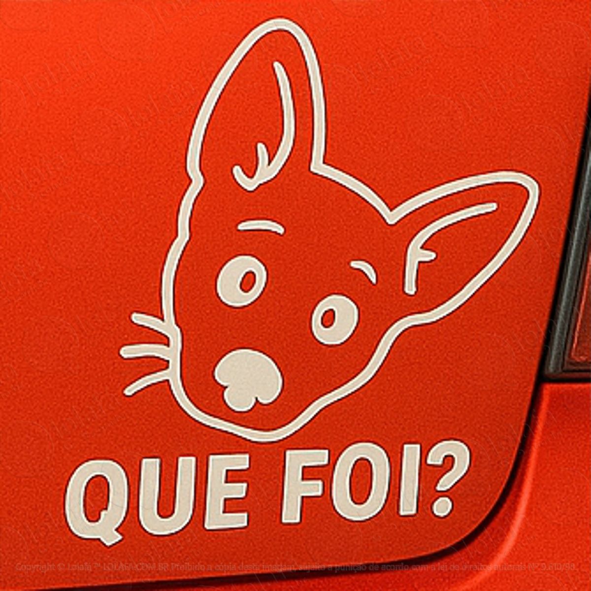 que foi dog cachorro adesivos para carro mod:137