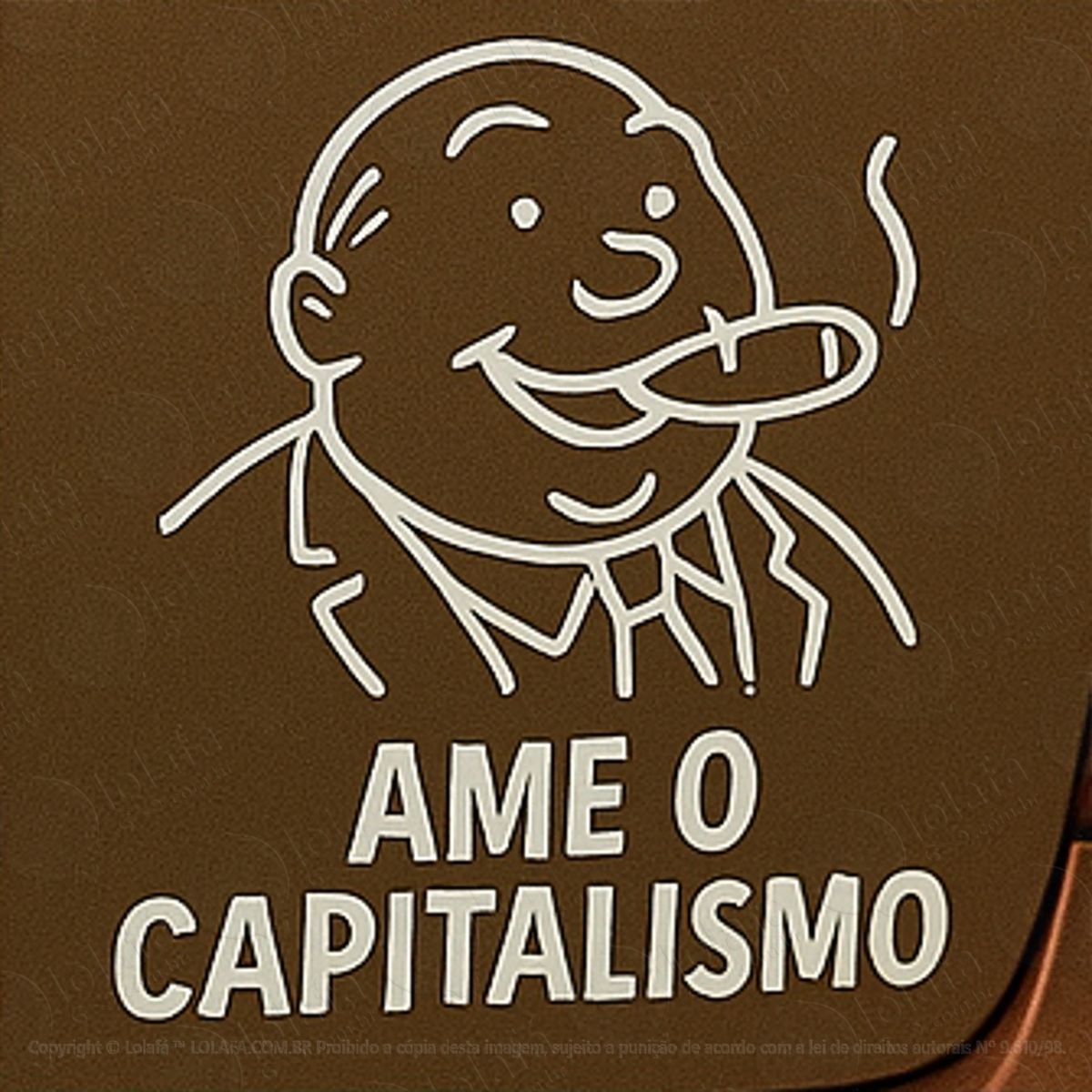 ame o capitalismo adesivos para carro mod:142