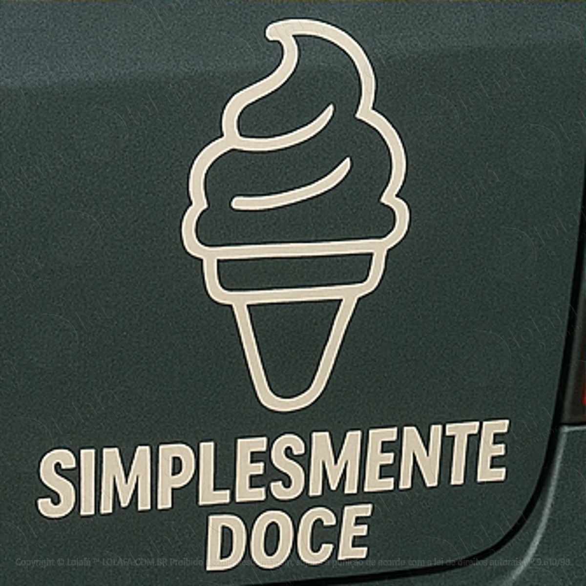 simplesmente doce adesivos para carro mod:159