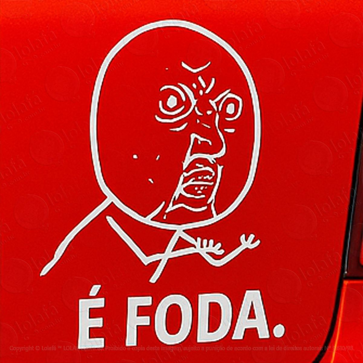 troll face meme É foda adesivos para carro mod:162