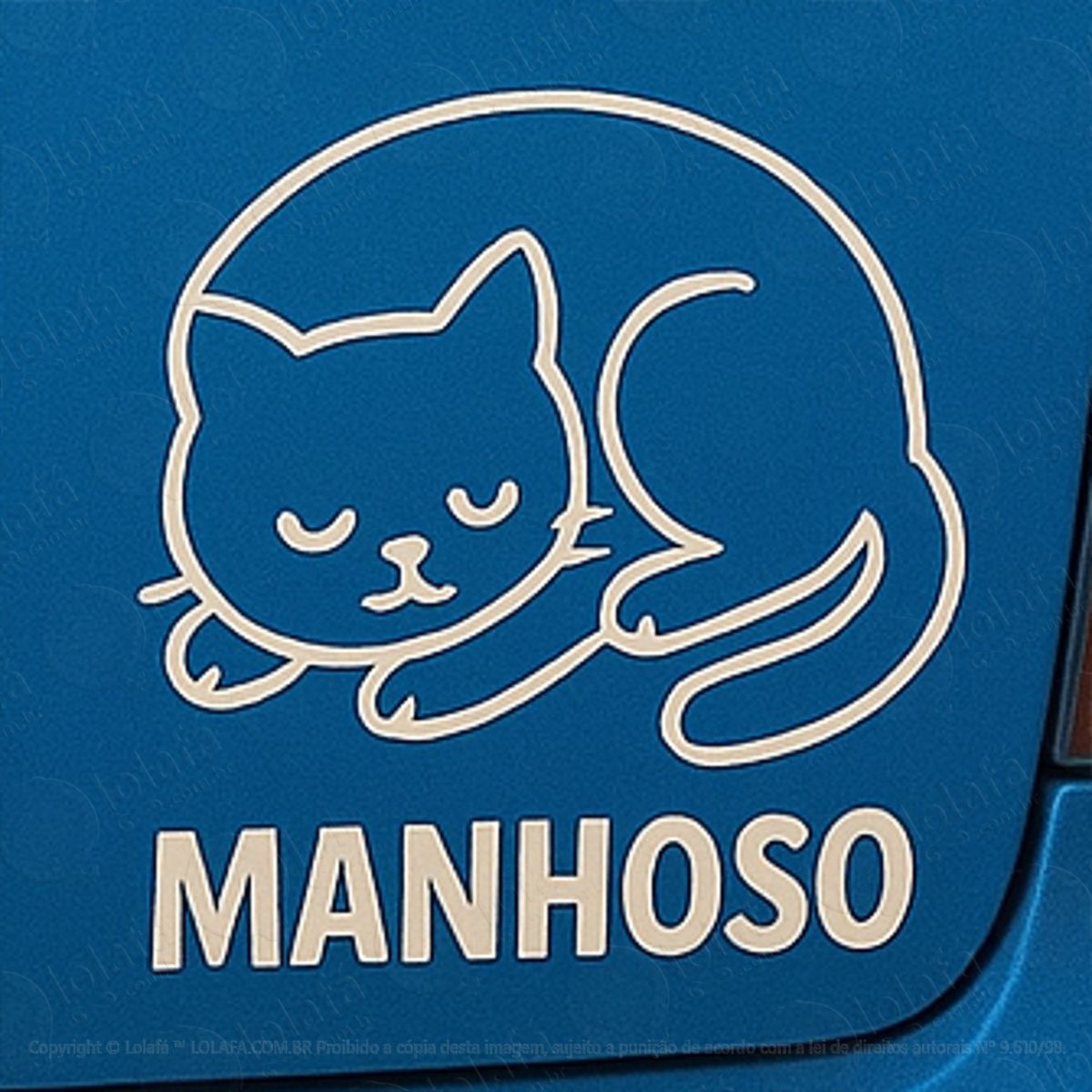 gato manhoso adesivos para carro mod:166