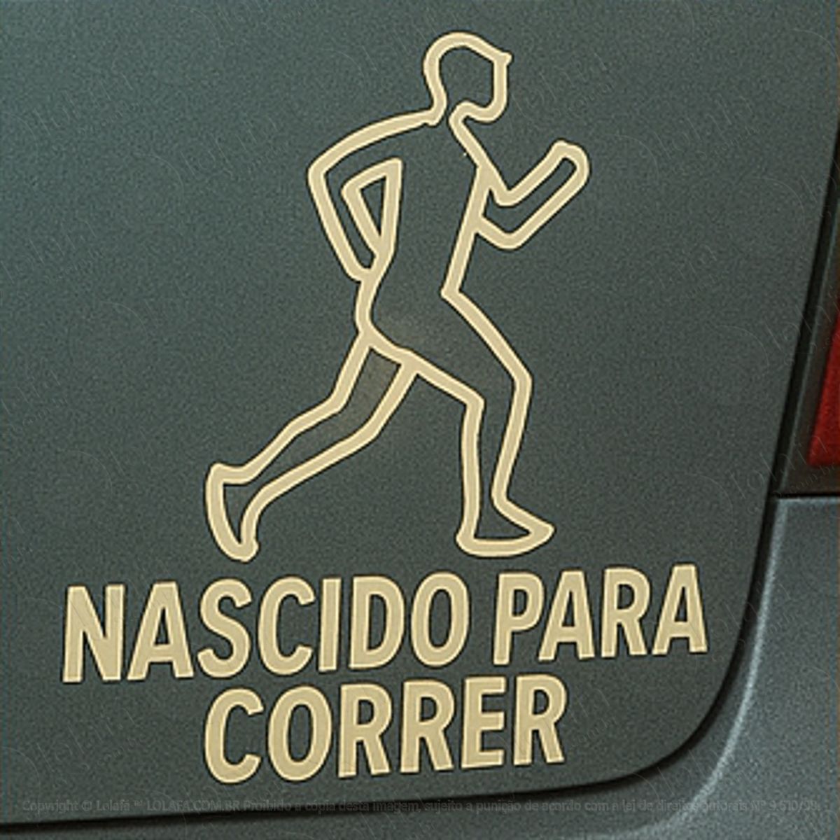 nascido para correr corredor adesivos para carro mod:167