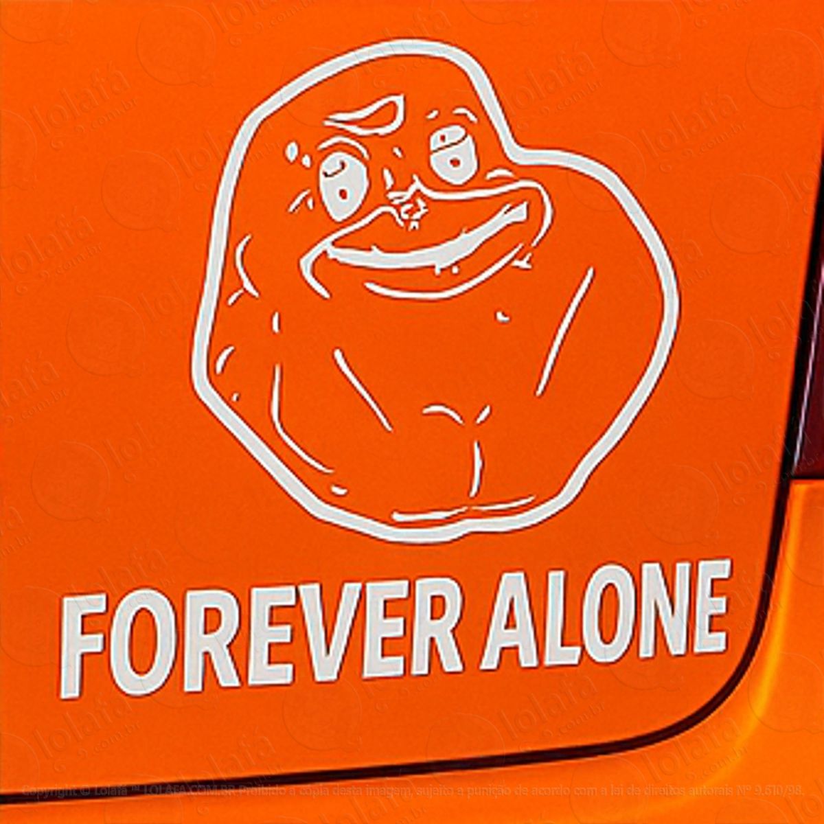 troll face meme forever alone adesivos para carro mod:176