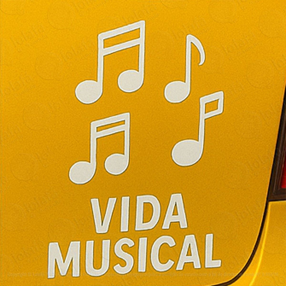 notas musicais vida musical adesivos para carro mod:182