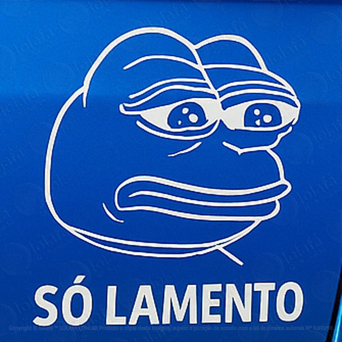 troll face meme frog só lamento adesivos para carro mod:184