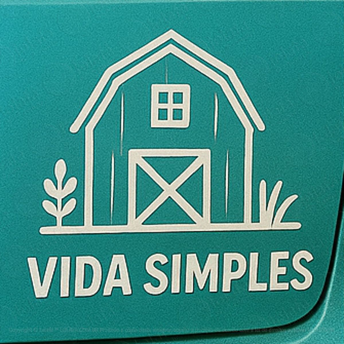 vida simples fazenda adesivos para carro mod:186