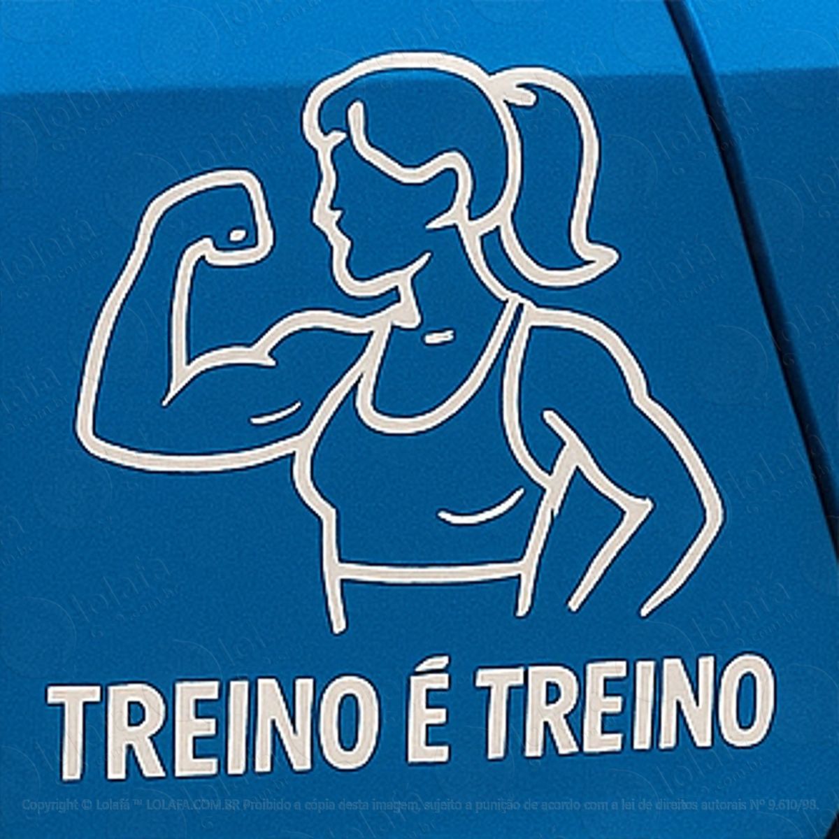 treino é treino academia musculação fitness adesivos para carro mod:188