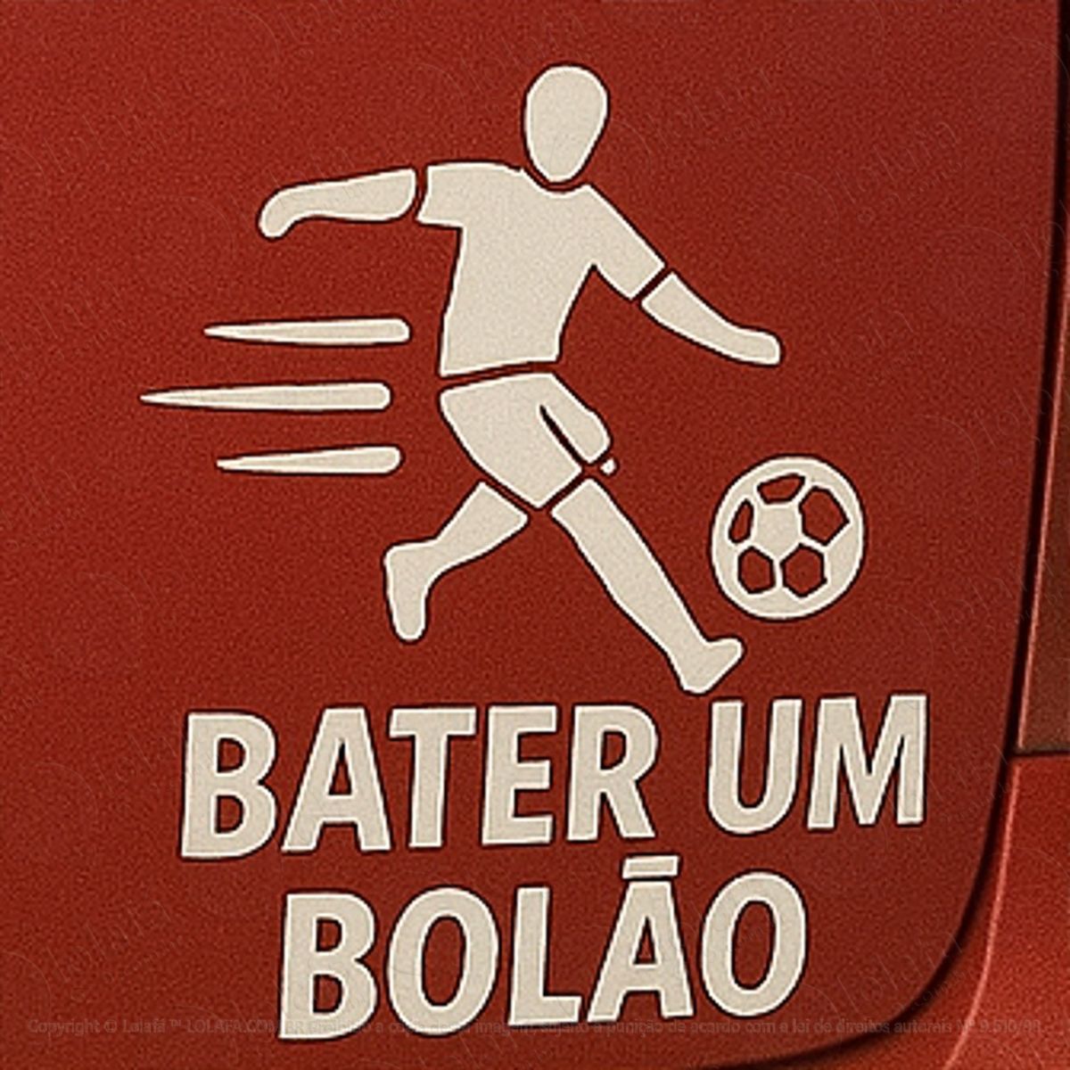 bater um bolão futebol adesivos para carro mod:191
