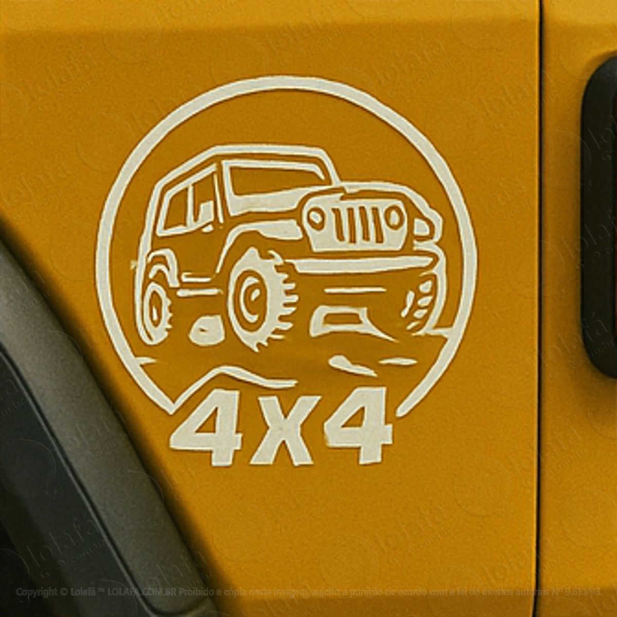 aventura 4x4 rally jeep adesivos para carro mod:197