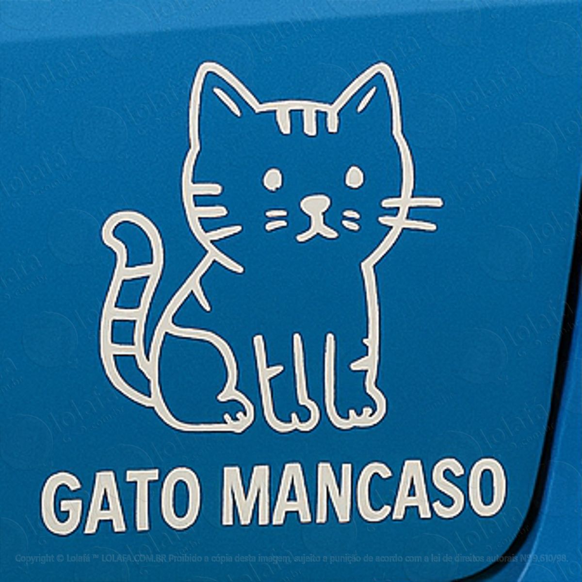 gato mancaso adesivos para carro mod:201