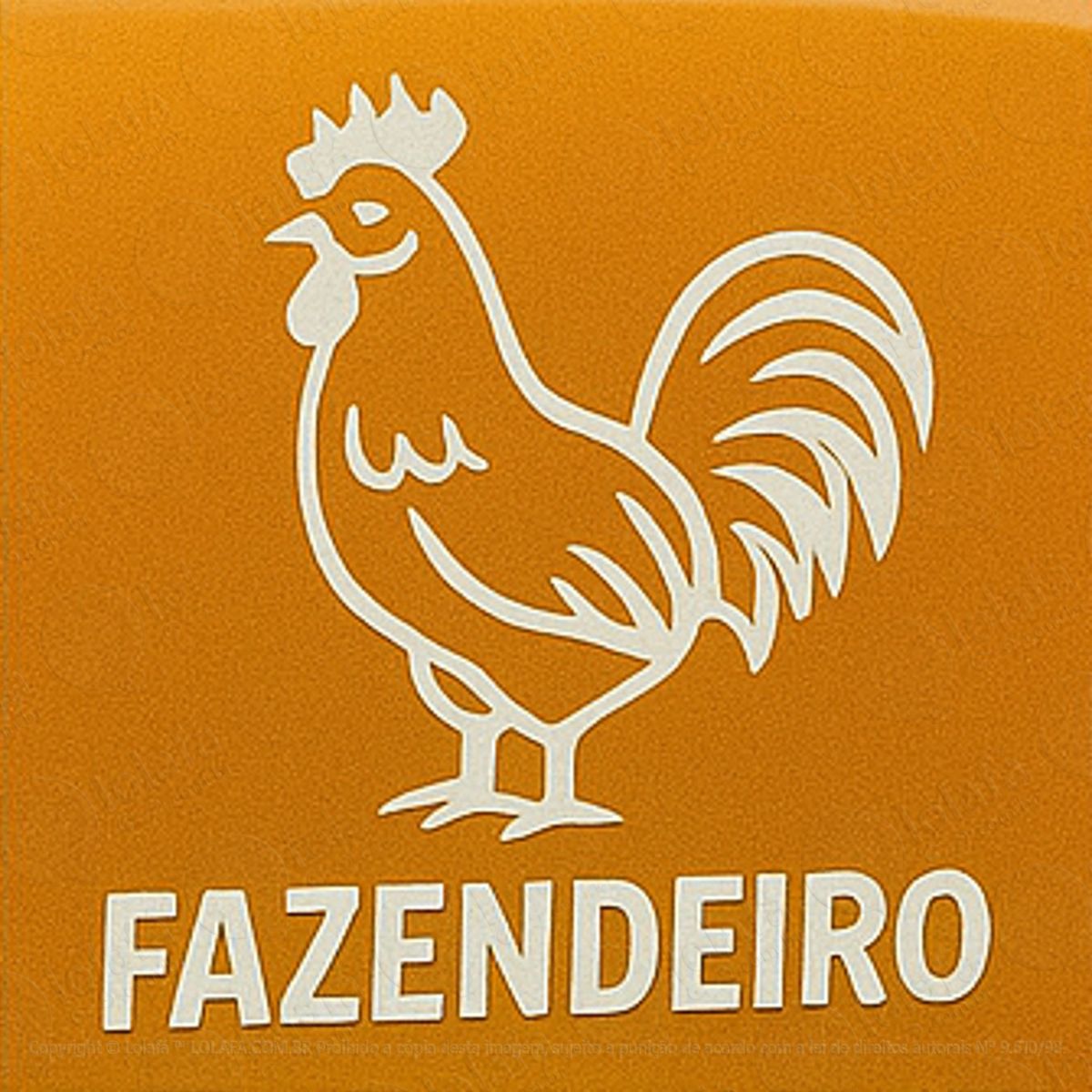 galo fazendeiro adesivos para carro mod:207