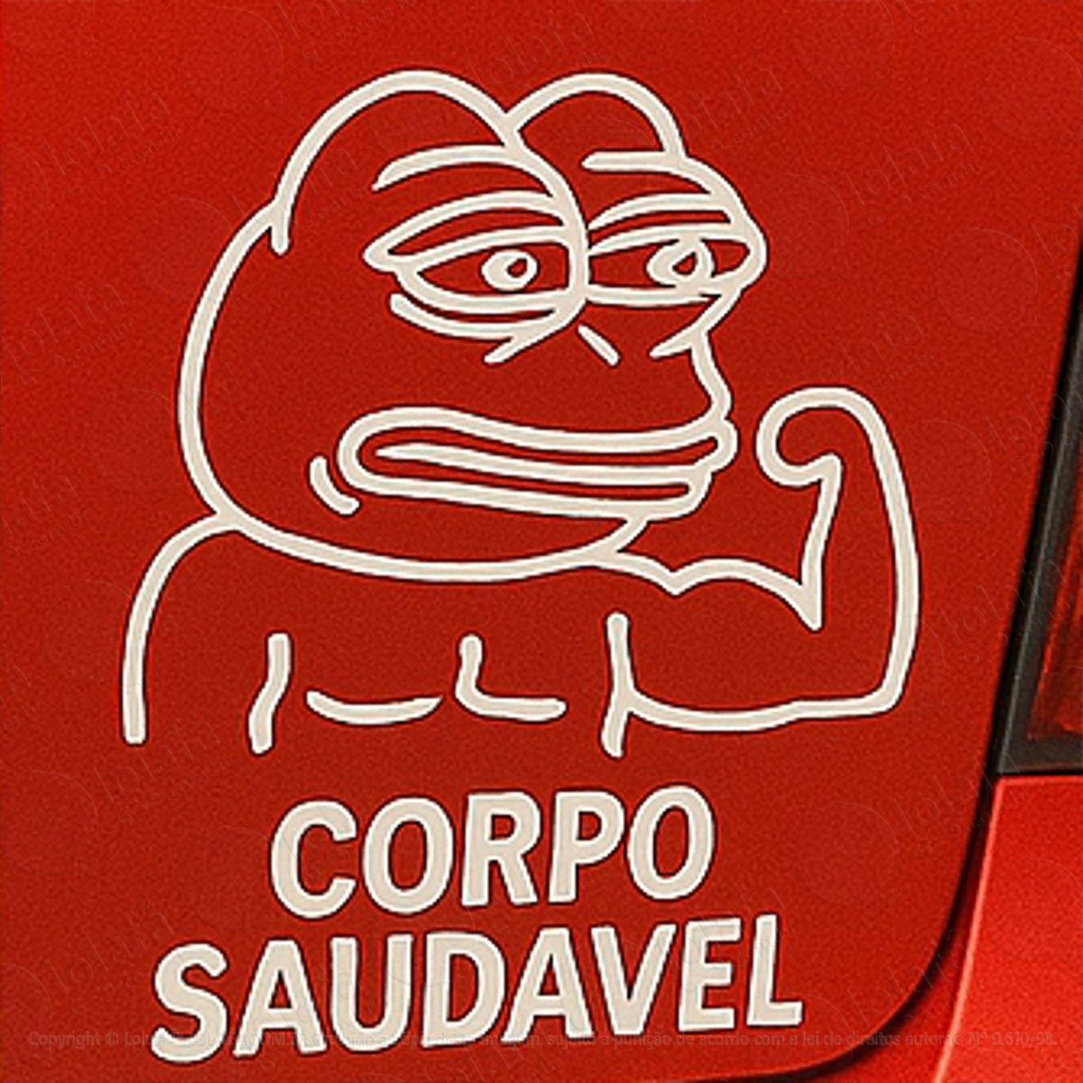 corpo saudável meme academia musculação fitness adesivos para carro mod:211