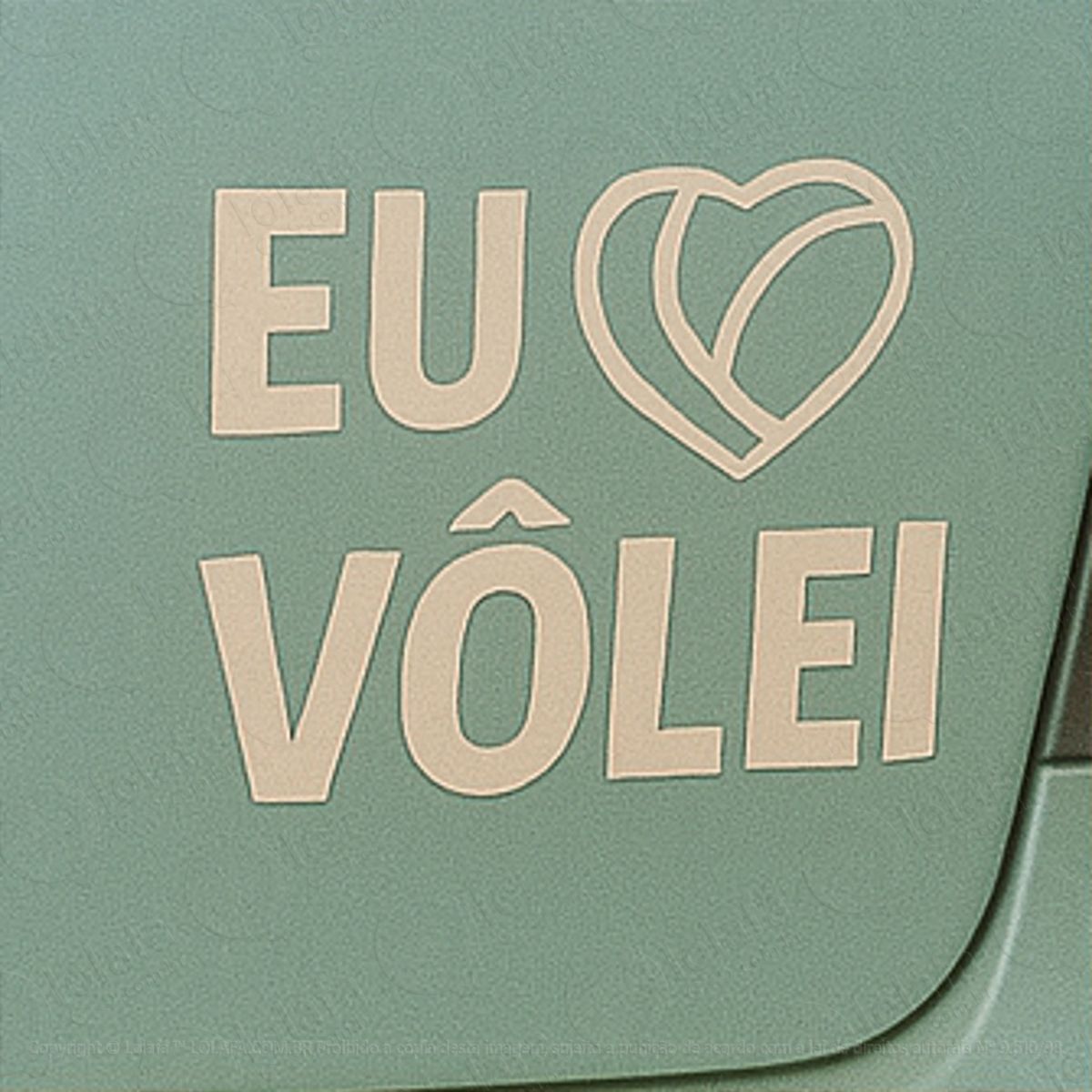 eu amo vôlei voleibol adesivos para carro mod:218