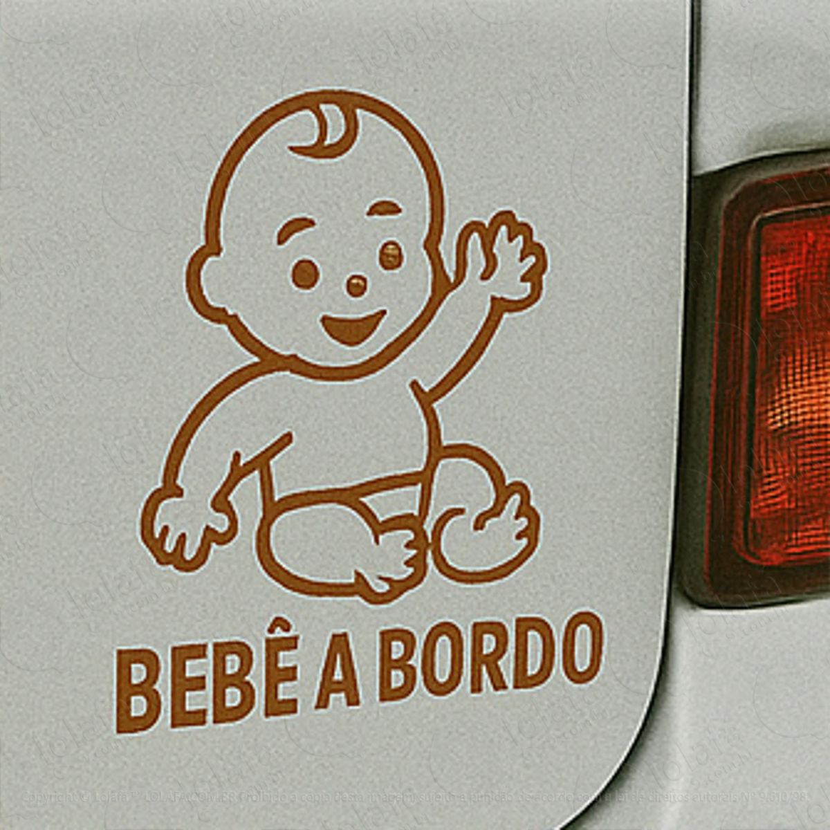 bebê a bordo adesivos para carro mod:219