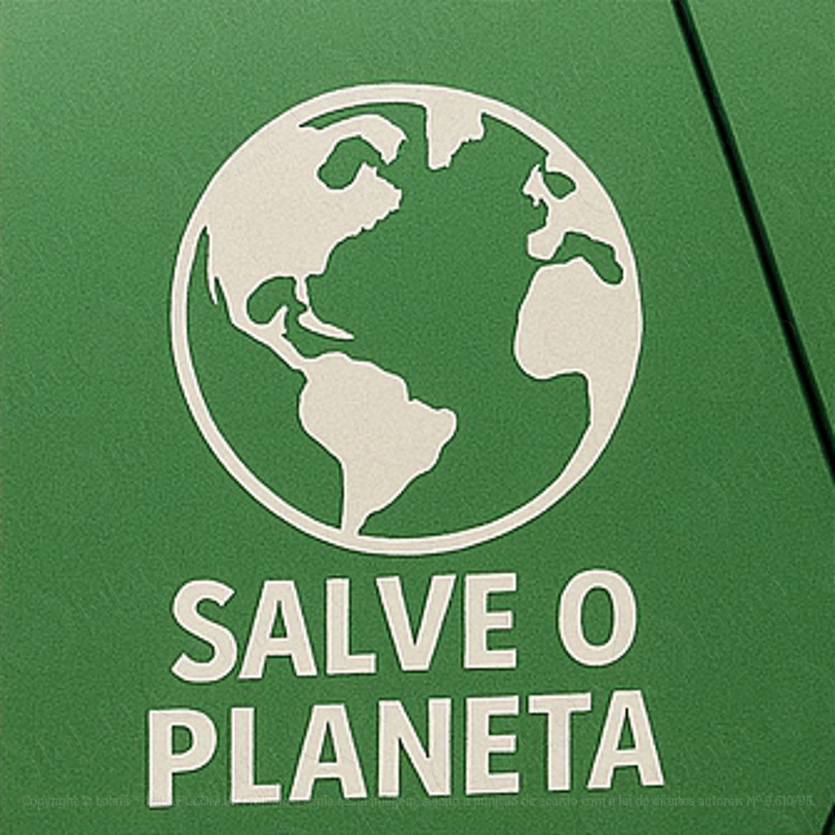 salve o planeta adesivos para carro mod:224