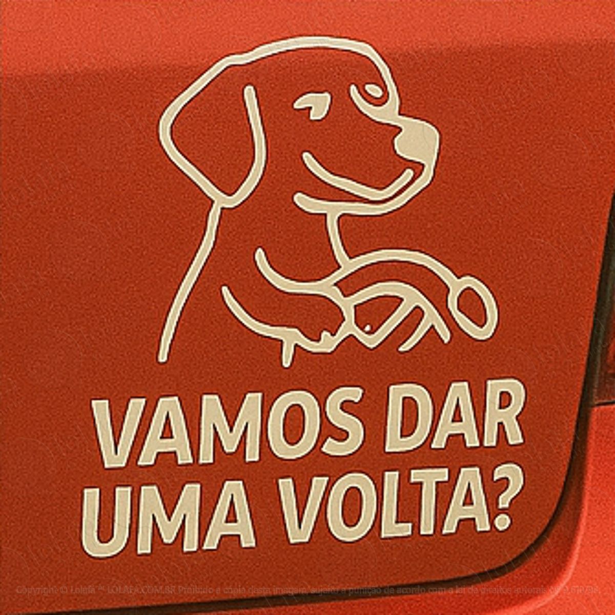 pet cachorro vamos dar uma volta adesivos para carro mod:225