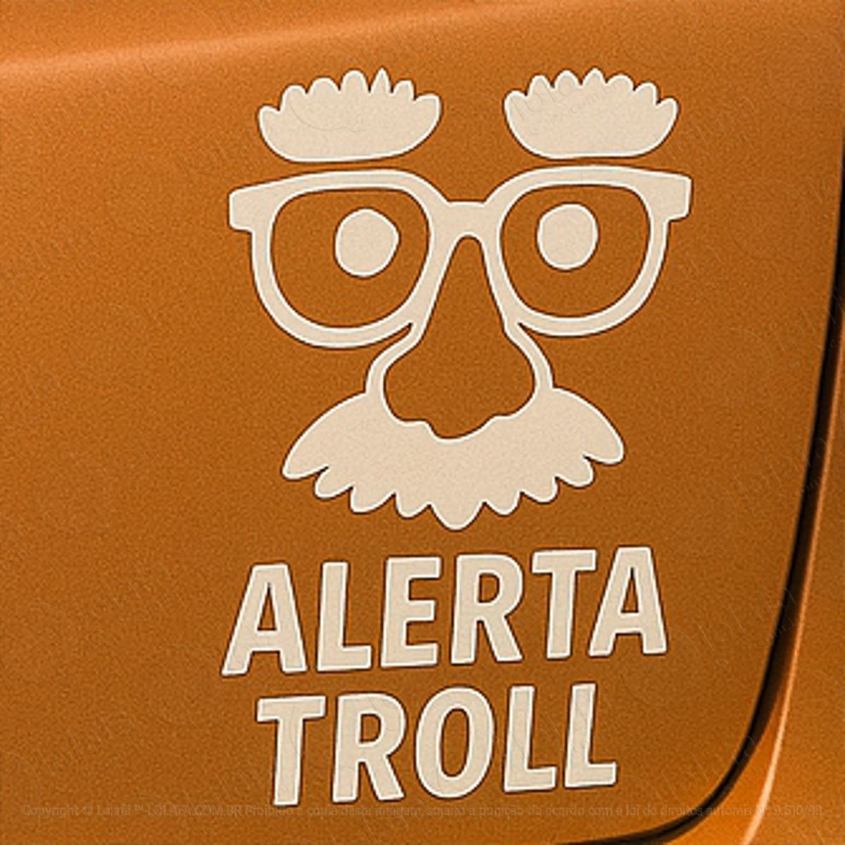 alerta troll adesivos para carro mod:227