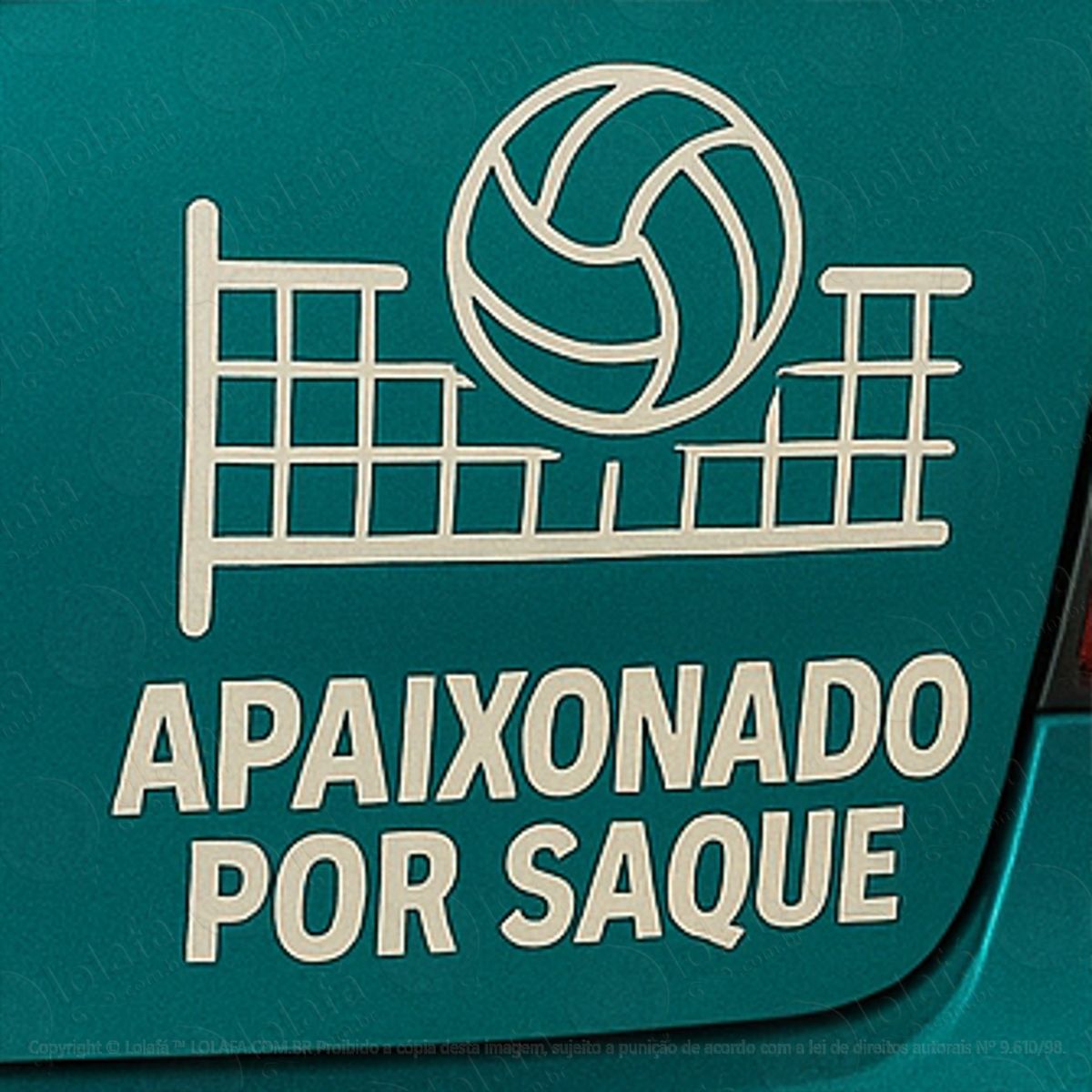 apaixonado por saque voleibol adesivos para carro mod:232