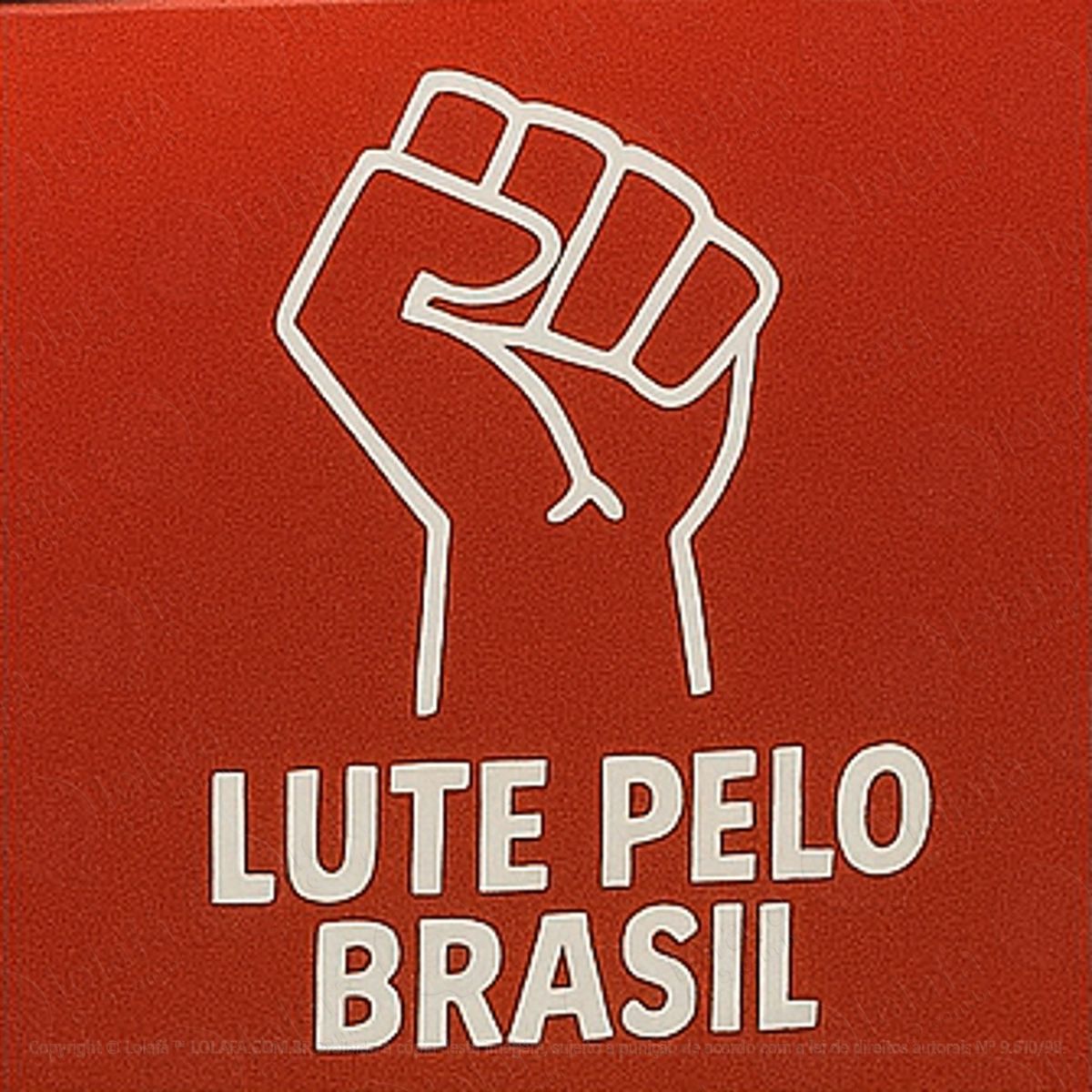 lute pelo brasil adesivos para carro mod:234