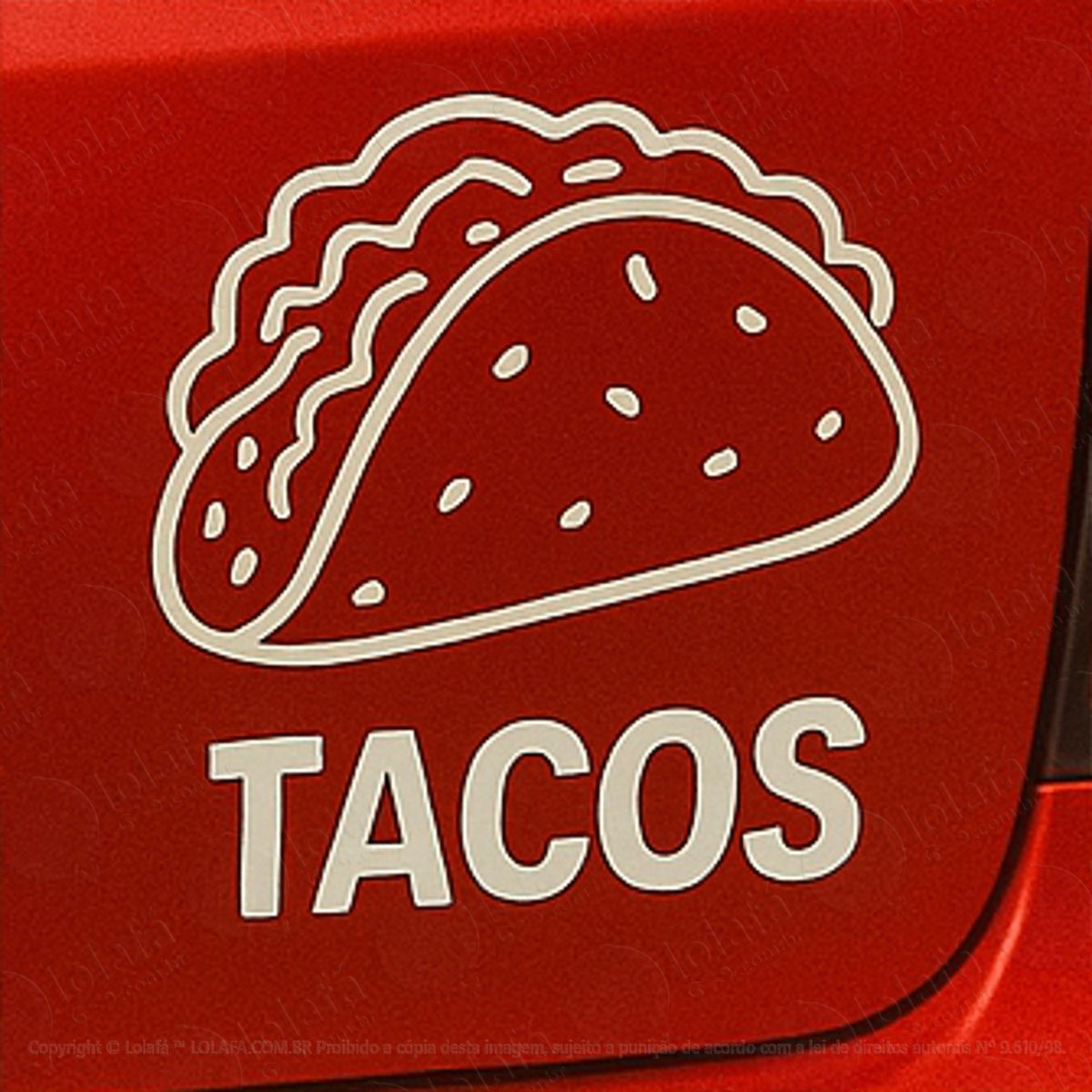 tacos adesivos para carro mod:238