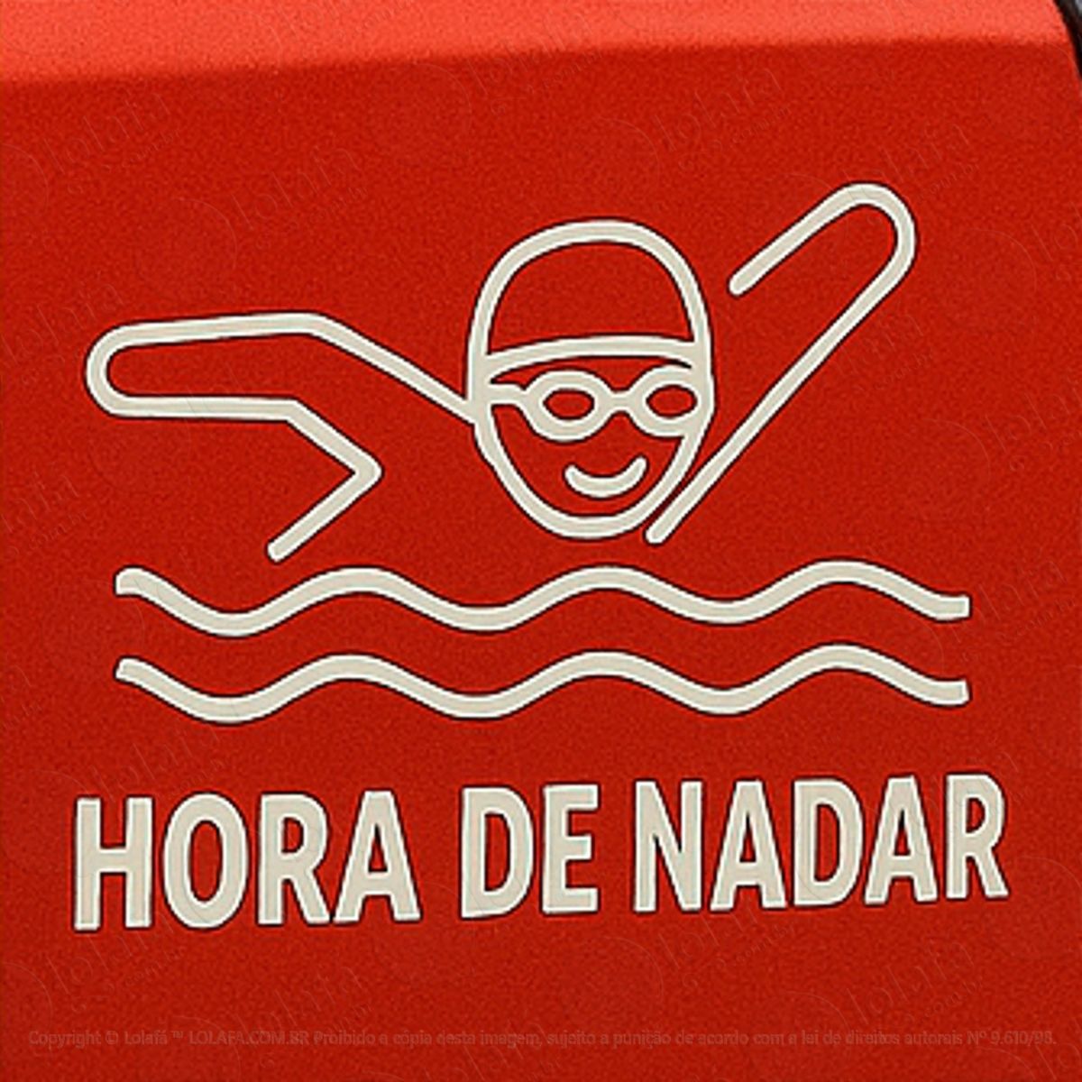 hora de nadar natação adesivos para carro mod:248