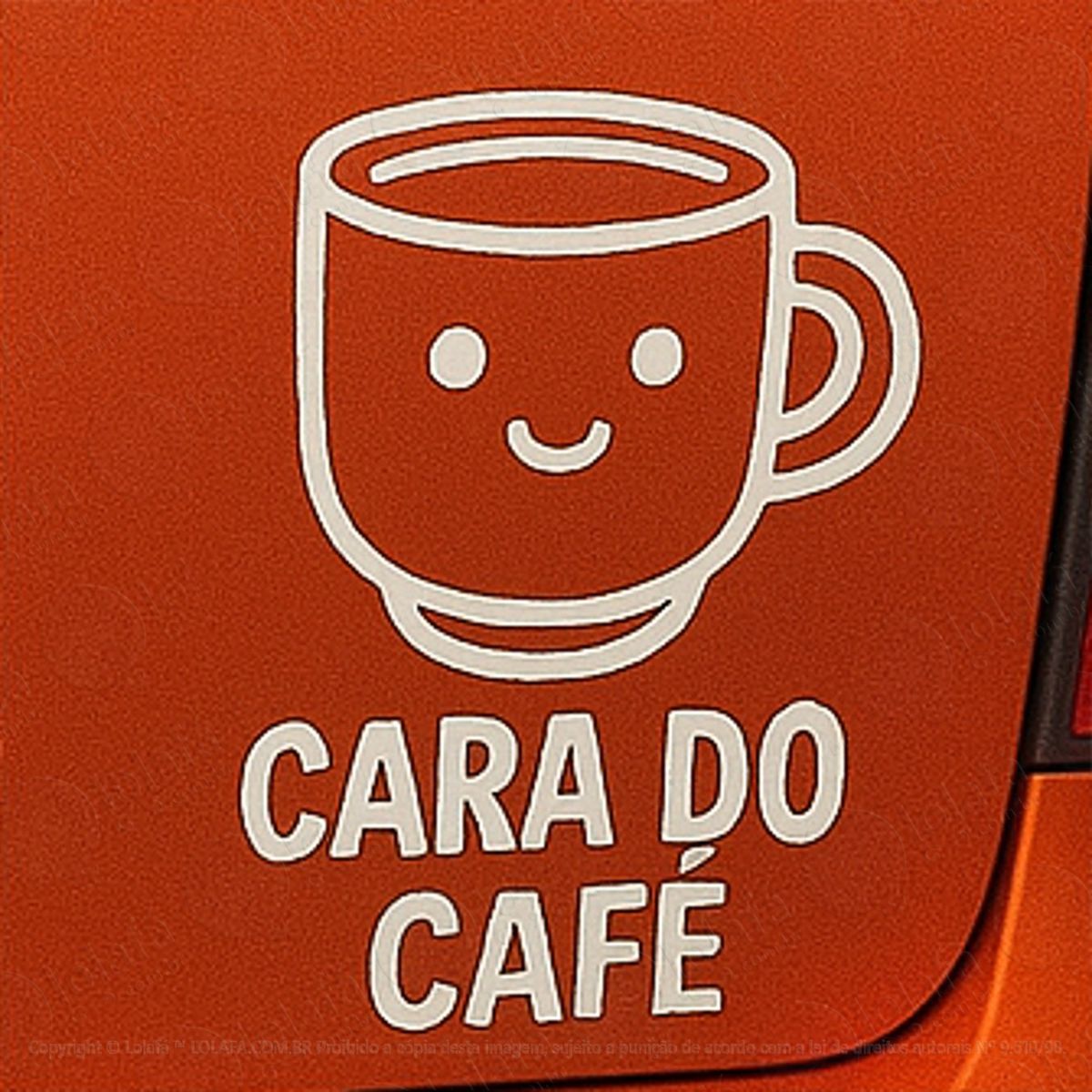 cara do café adesivos para carro mod:255