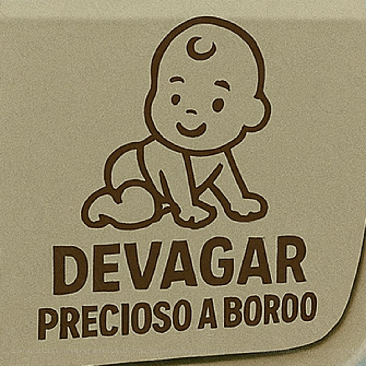 devagar precioso a bordo bebê a bordo adesivos para carro mod:257
