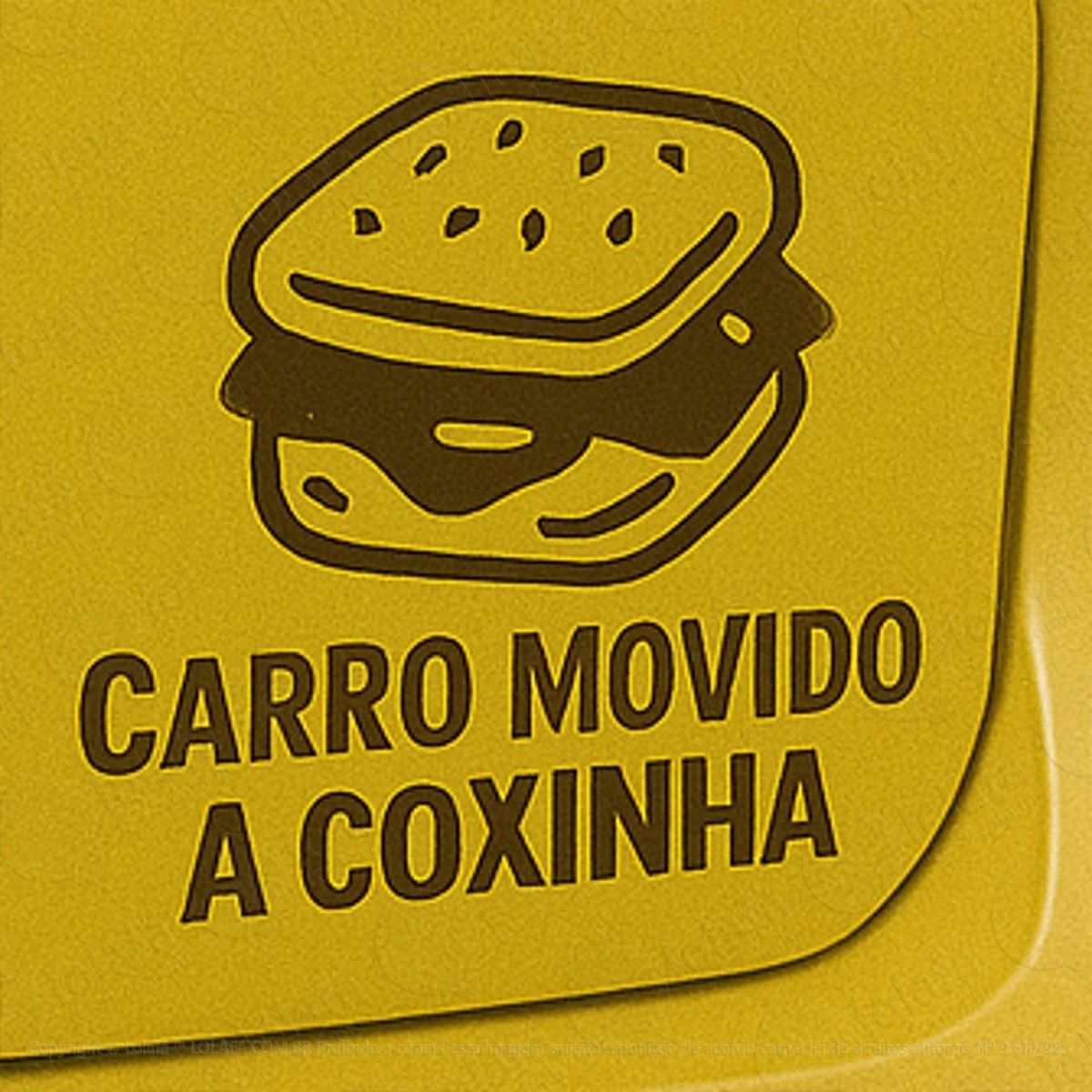 carro movido a coxinha adesivos para carro mod:258