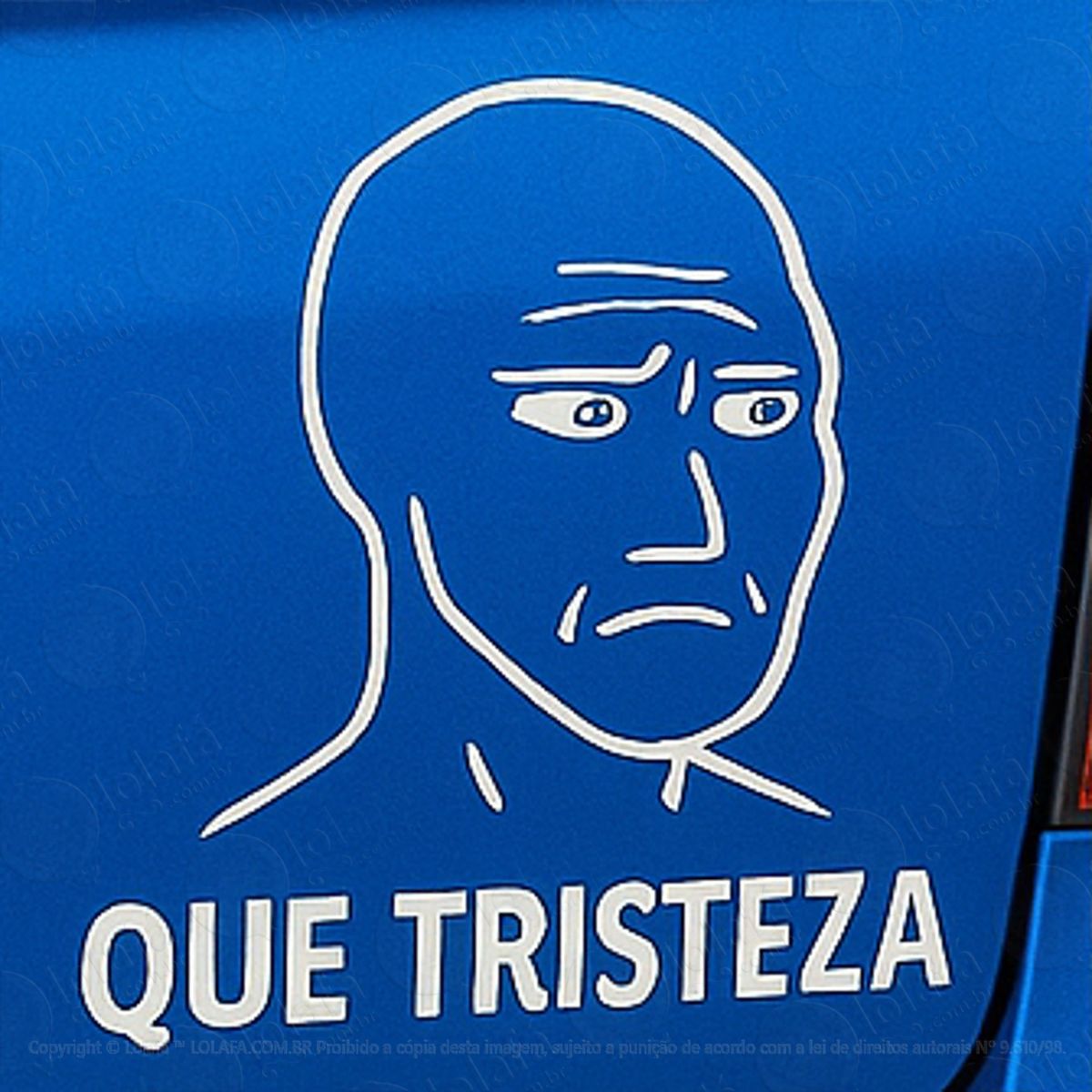 troll face meme que tristeza adesivos para carro mod:259