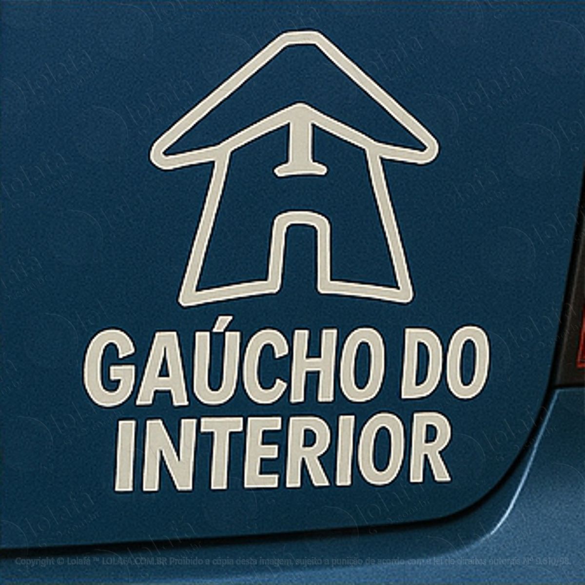 gaúcho do interior adesivos para carro mod:262