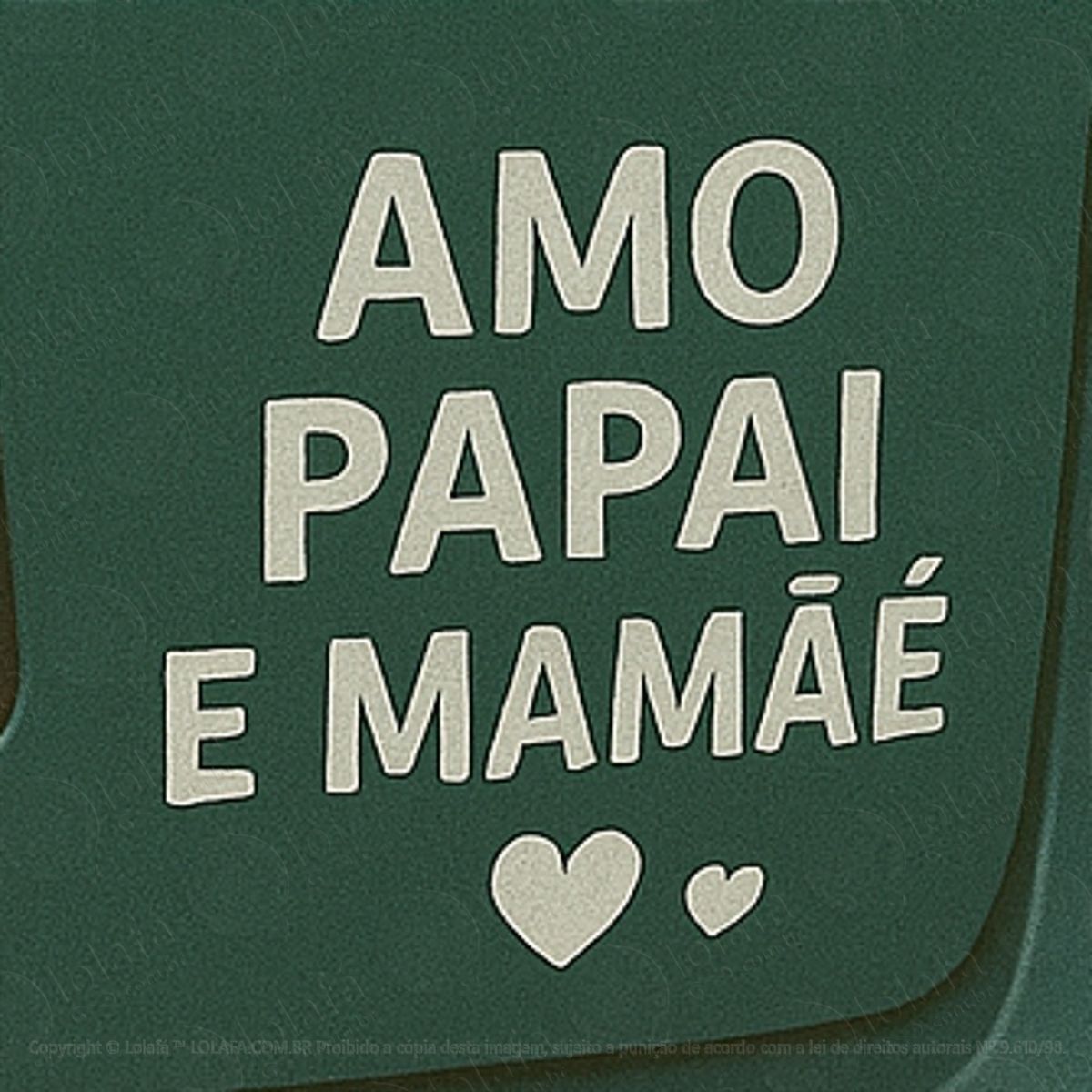 amo papai e mamãe adesivos para carro mod:265