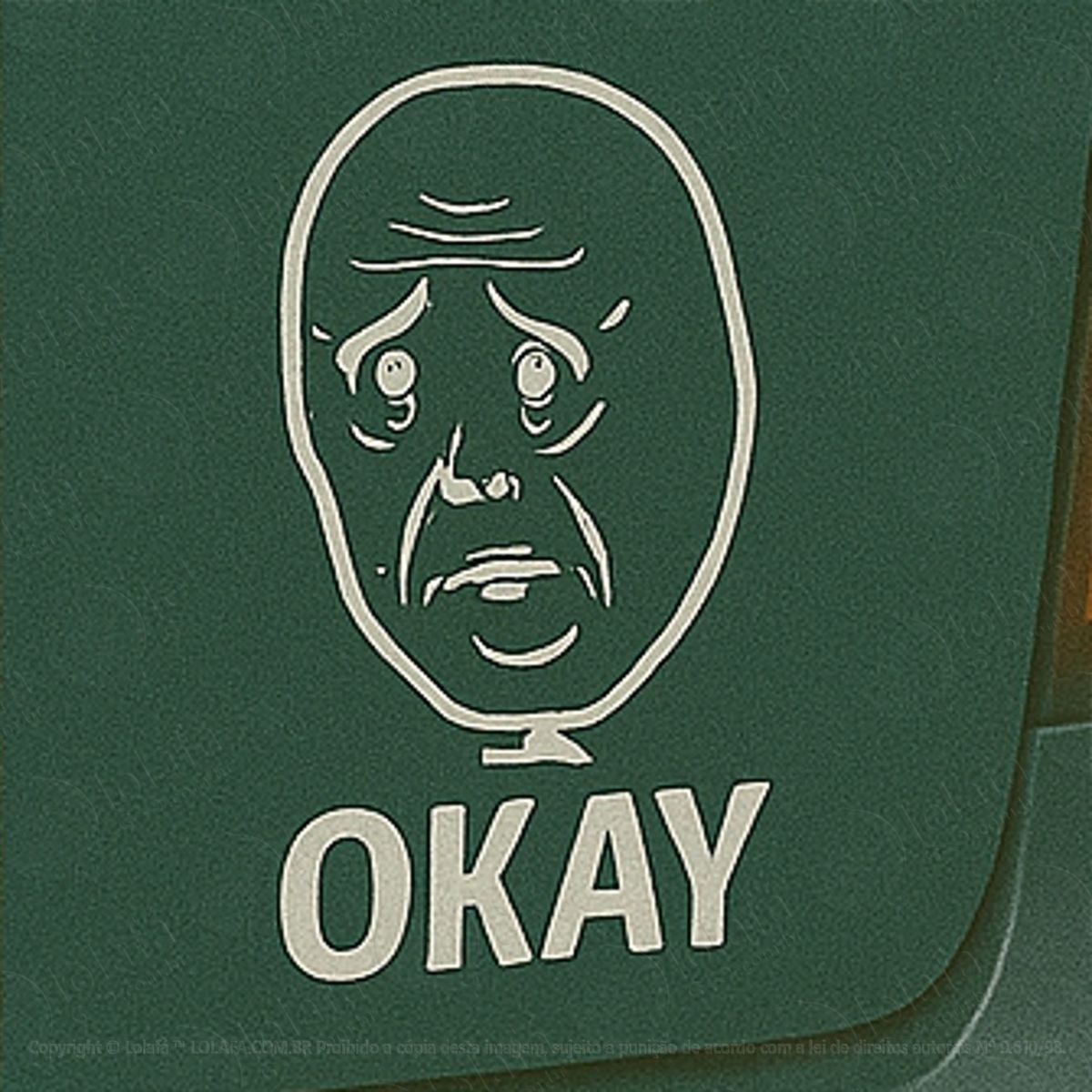 troll face meme okay adesivos para carro mod:268