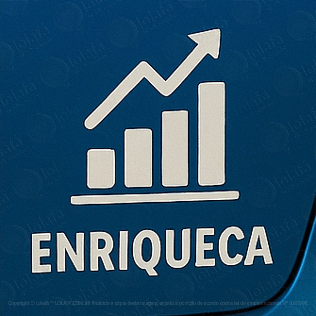 enriqueça gráfico investimento adesivos para carro mod:279