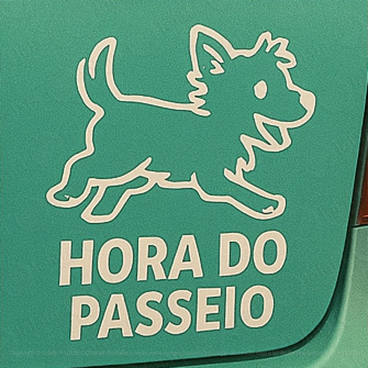 hora do passeio cachorro dog pet adesivos para carro mod:283