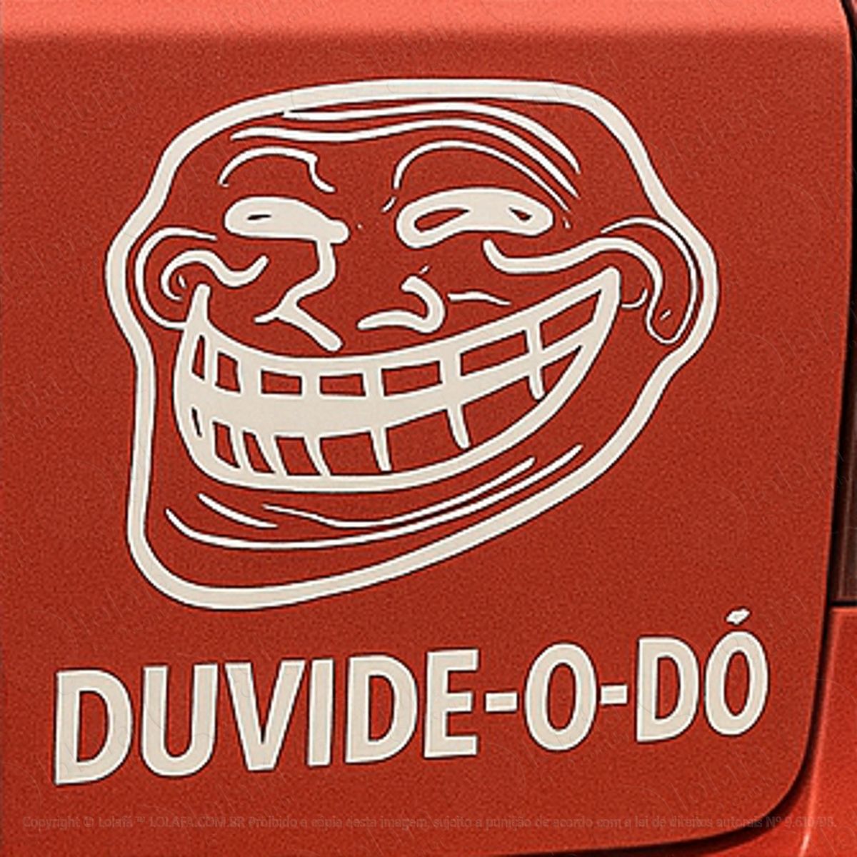 troll face meme duvide-o-dó adesivos para carro mod:287