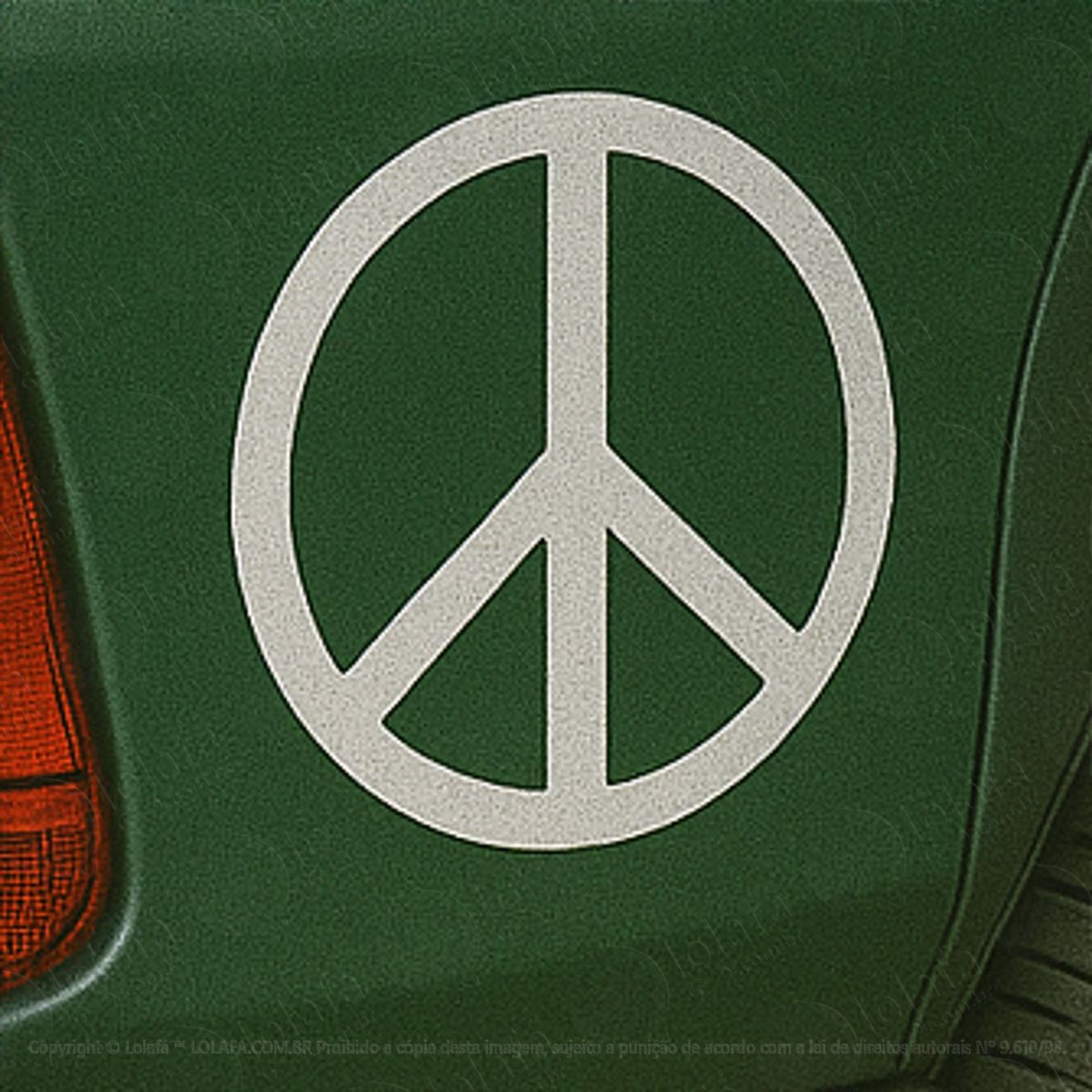 símbolo hippie da paz e amor adesivos para carro mod:294