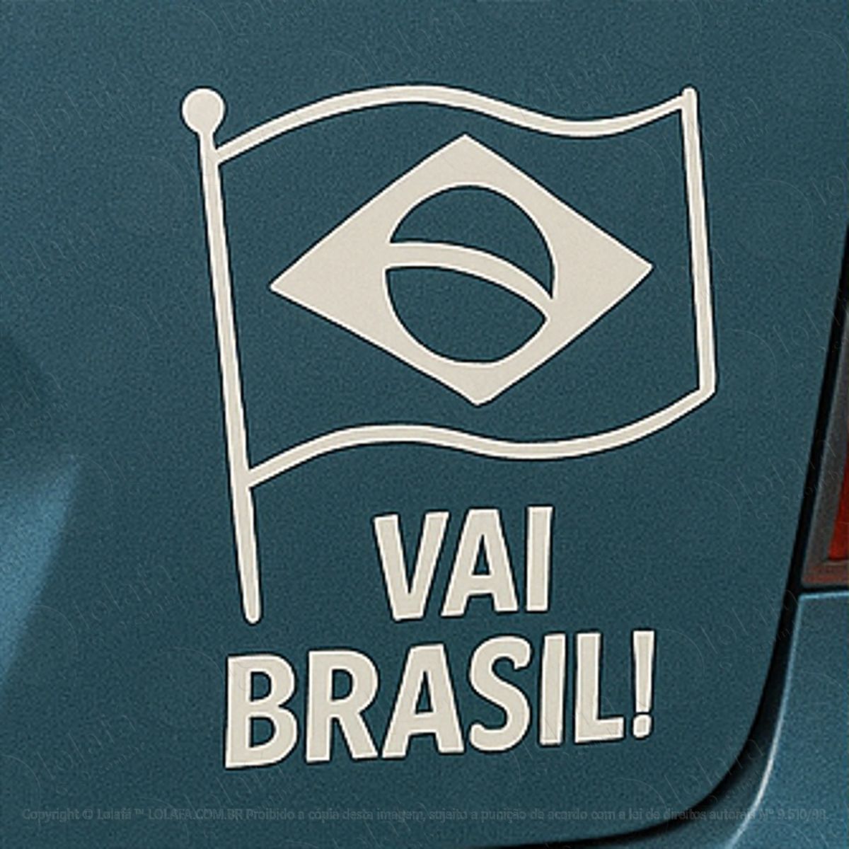 vai brasil adesivos para carro mod:295