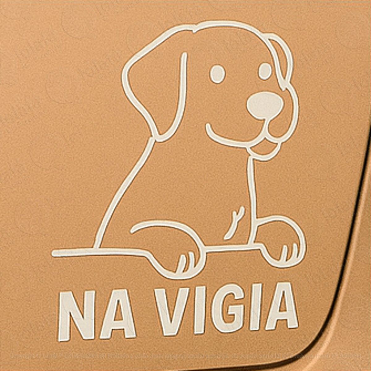 na vigia cachorro dog adesivos para carro mod:301