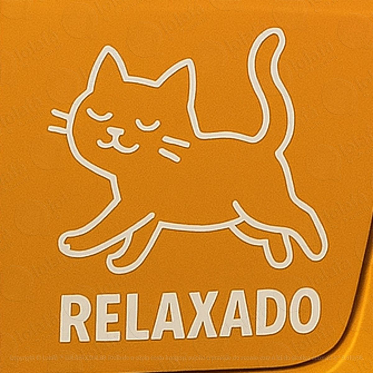 gato relaxado adesivos para carro mod:302